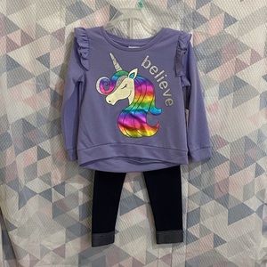 Unicorn Believe Legging Set